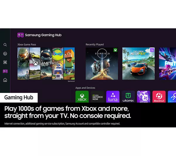 SAMSUNG DU7100 85 inch Crystal UHD 4K HDR Smart TV (2024) - UE85DU7100