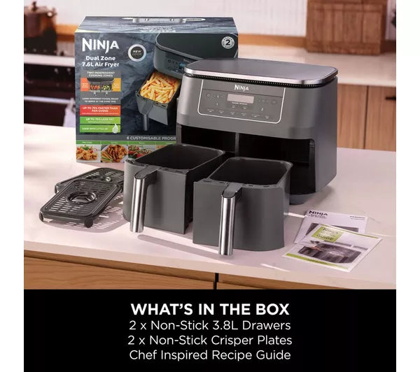 Ninja 6-in-1 Dual Zone 7.6L Air Fryer | DZ300UK