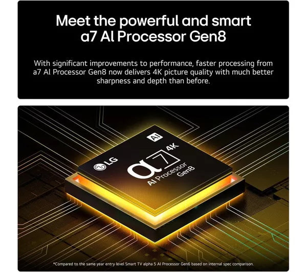 LG QNED82 43" QNED AI 4K HDR Smart TV 2025 | 43QNED82A6B.AEK