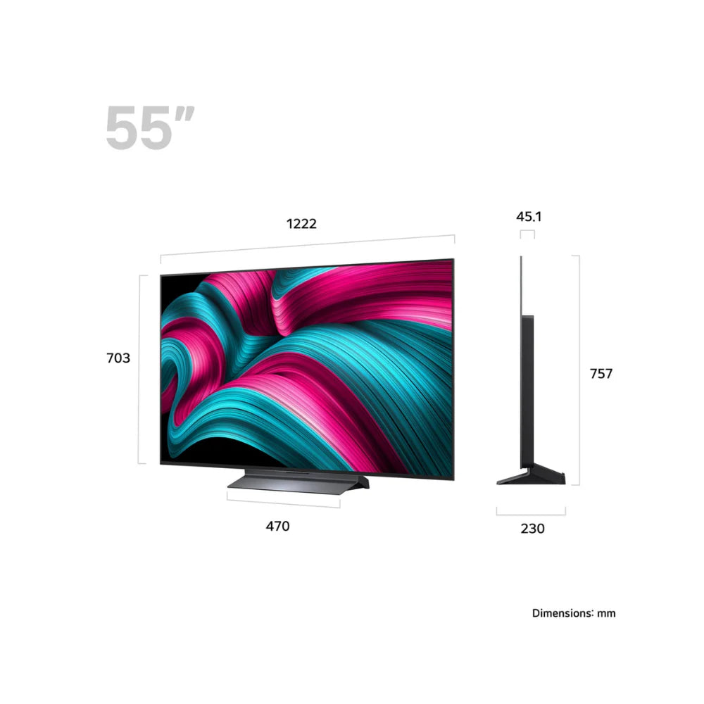 LG 55" OLED Evo AI C5 4K Smart TV | OLED55C54LA.AEK