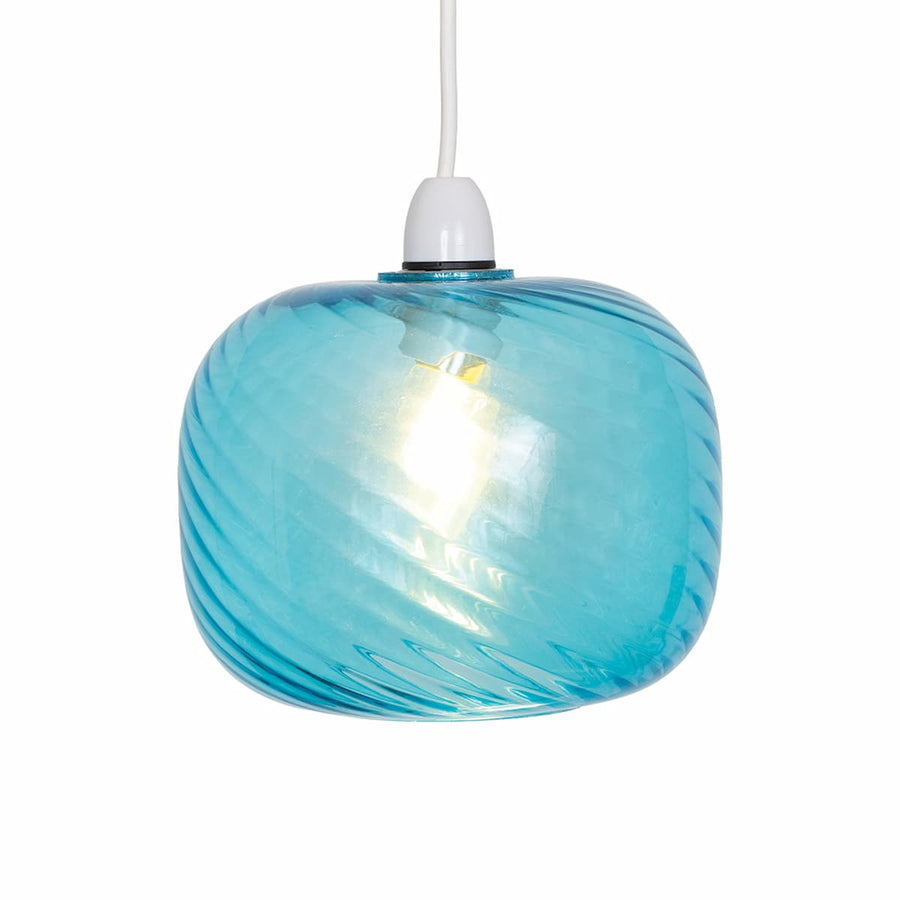 Jesmond Amber Non Electric Glass Swirl Shade: 9432 NE BL