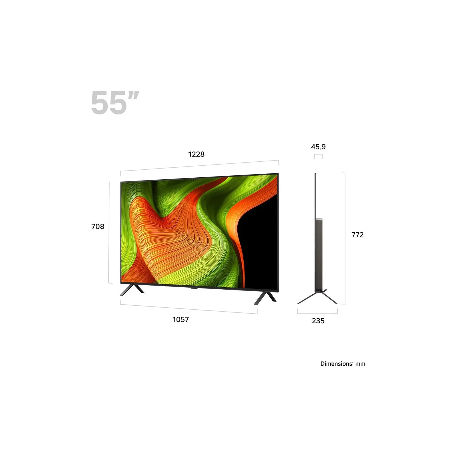LG 55" OLED AI B5 4K Smart TV (2025) | OLED55B56LA.AEK