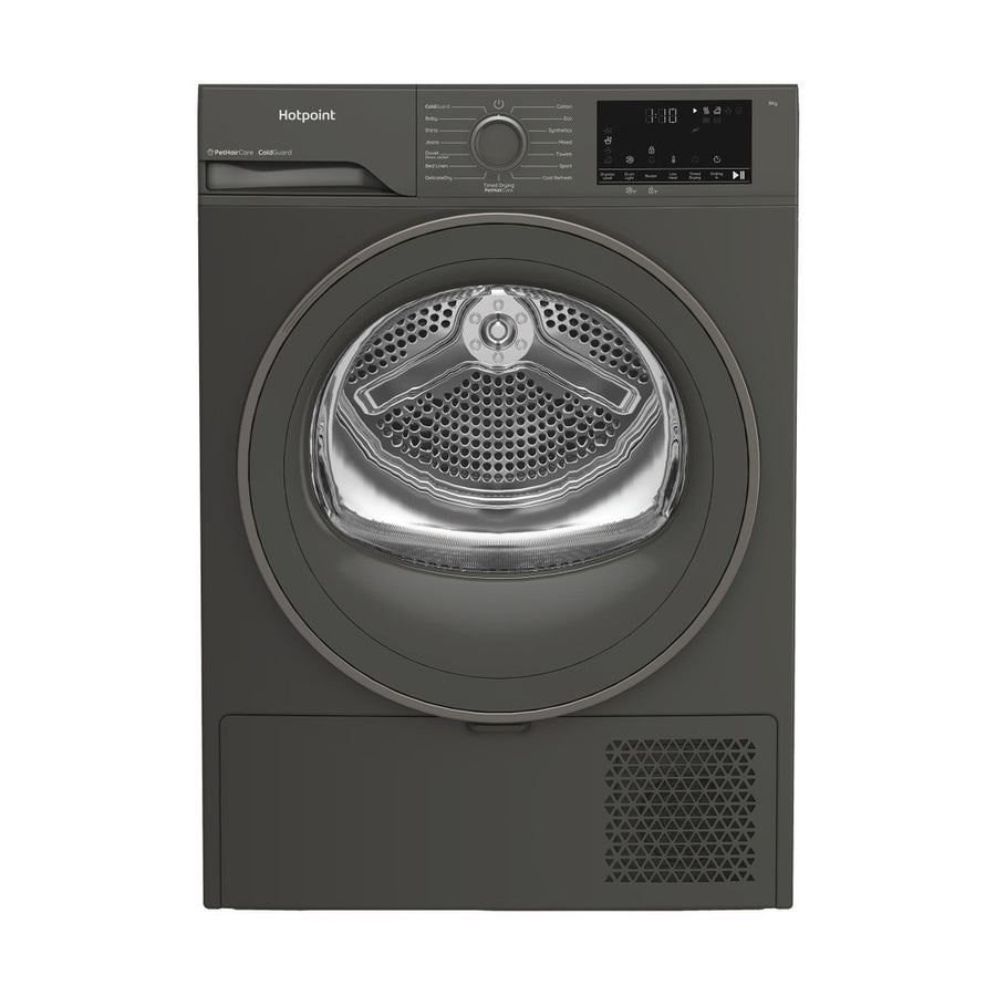Hotpoint 9kg Heat Pump Dryer Manhattan Grey | HHDD90GGIRE