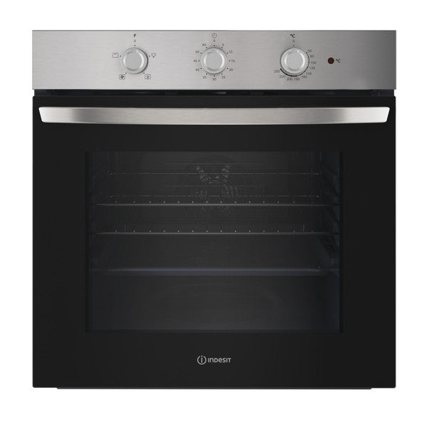 Indesit Click&Clean Electric Single Fan Oven Inox | IO233XUK