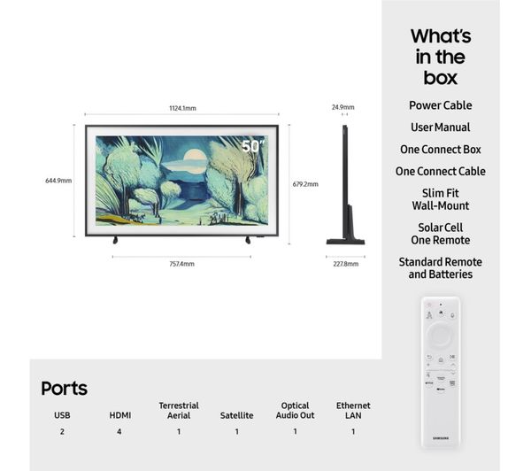 Samsung 50" The Frame QLED 4K Smart TV | QE50LS03FAUXXU
