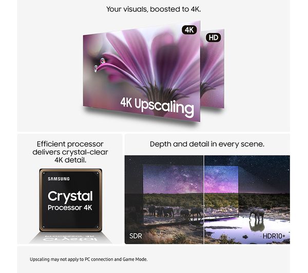 Samsung U8000F 55" Crystal UHD Smart TV (2025) | UE55U8000FKXXU