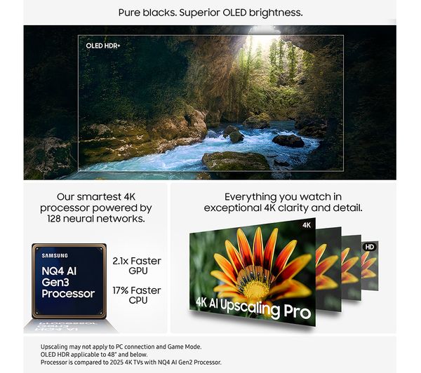 Samsung S90F 65" 4K OLED Smart TV (2025) | QE65S90FATXXU