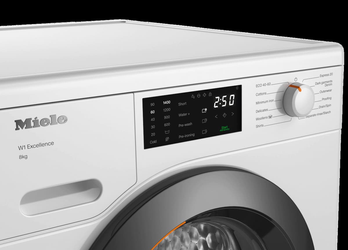Miele, 8Kg, 1400 Spin, Washing Machine, White | WED025WCS