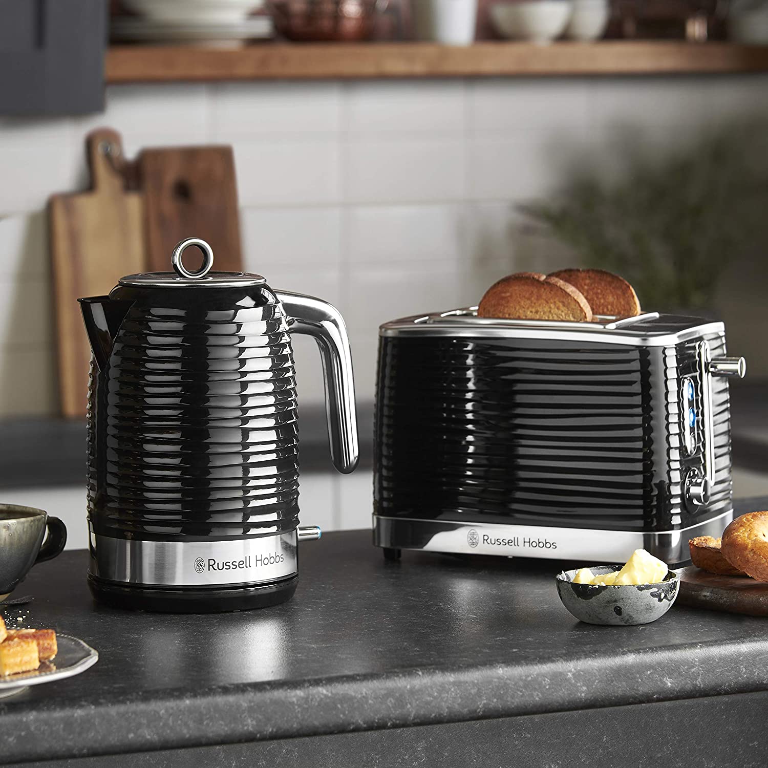 Russell Hobbs Inspire High Gloss Plastic Two Slice Toaster 24371