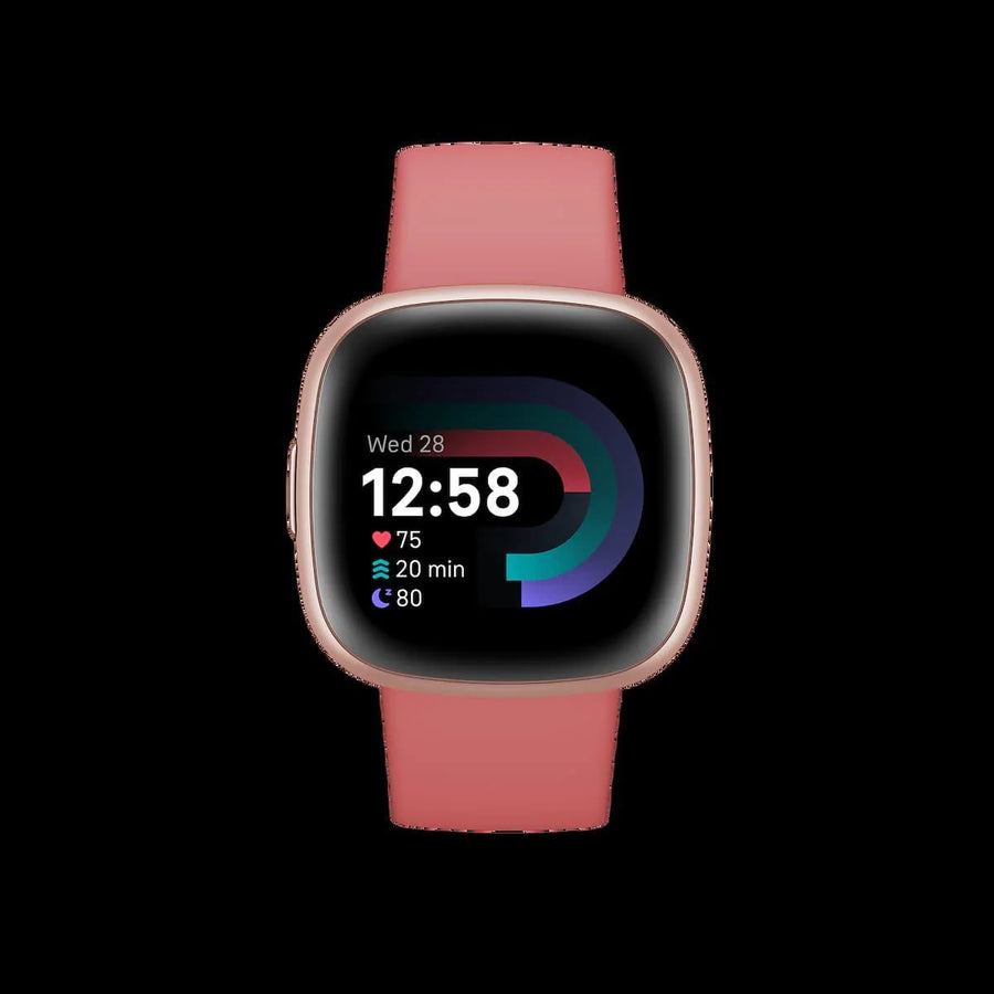 Fitbit Versa 4 Health & Fitness Smartwatch Sand/Copper Rose | FB523RGRW