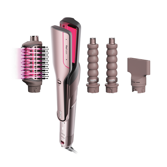 Shark FlexFusion Straight 4-in-1 Air and Ceramic Styling Drying and Straightening System Cosmic Blush | HD641SUK