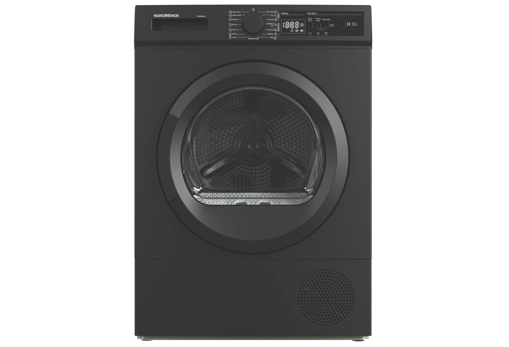 NordMende 8kg Heat Pump Tumble Dryer Dark Inox | TDHPE80DIX