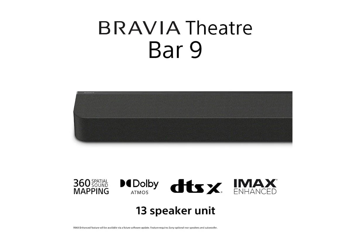 Sony BRAVIA Theatre Bar 9 Dolby Atmos soundbar, 13 Speakers with Wi-Fi | HT-A9000