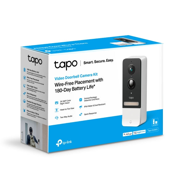 TP-Link Tapo Smart Battery Video Doorbell | TAPOD230S1