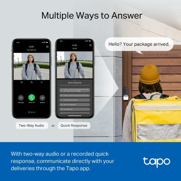 TP-Link Tapo Smart Battery Video Doorbell | TAPOD230S1