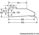 Bosch Serie 4 60cm Built-Under Hoods Brushed Steel | DUL63CC50B thumbnail 7