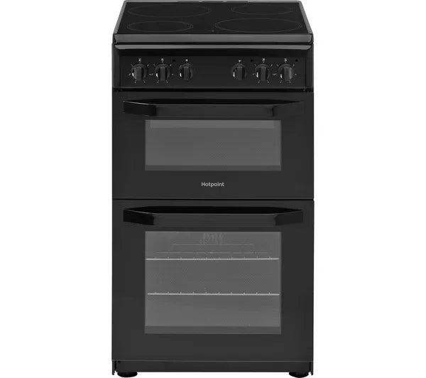 Hotpoint 50cm Twin Cavity Cooker Black | HD5V92KCB