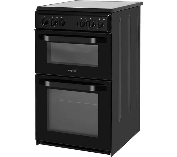 Hotpoint 50cm Twin Cavity Cooker Black | HD5V92KCB