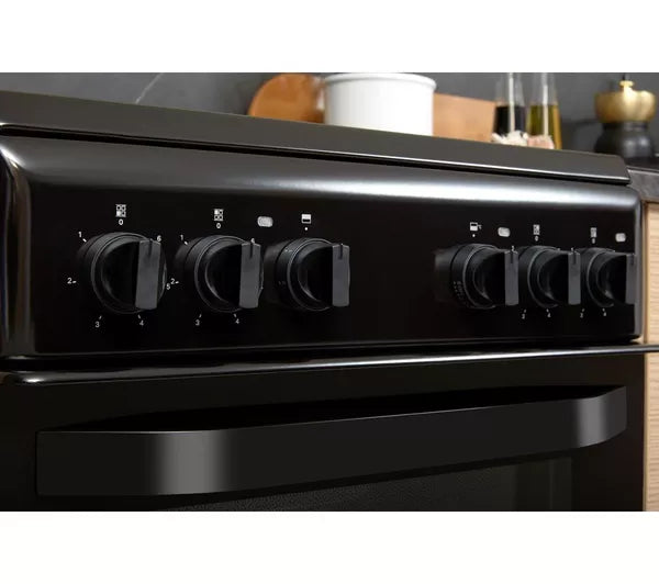 Hotpoint 50cm Twin Cavity Cooker Black | HD5V92KCB