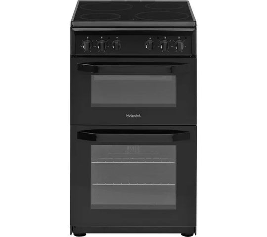 Hotpoint 50cm Twin Cavity Cooker Black | HD5V92KCB
