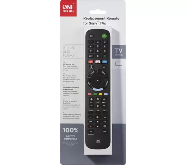 One For All Sony TV Replacement Remote Control l URC4912