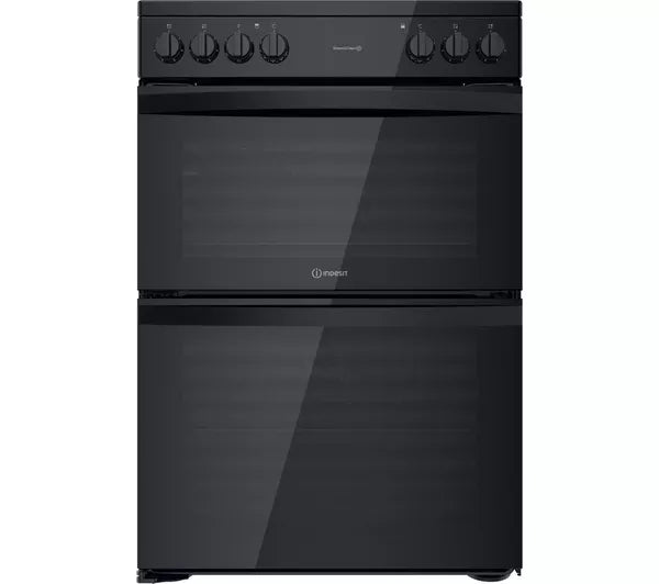 Indesit 60 cm Electric Ceramic Cooker Black | ID67V9KMB