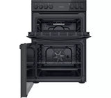Indesit 60 cm Electric Ceramic Cooker Black | ID67V9KMB thumbnail 2