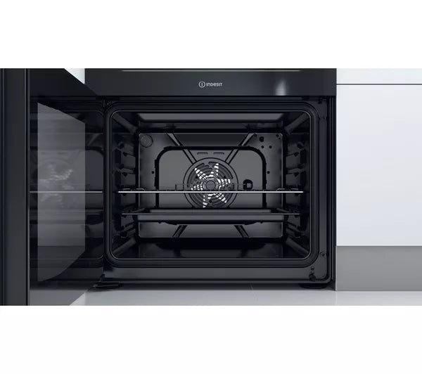 Indesit 60 cm Electric Ceramic Cooker Black | ID67V9KMB