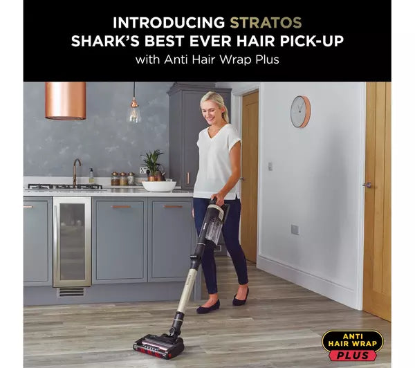 Shark Stratos Anti Hair Wrap Plus Pet Pro Cordless Vacuum [Single Battery] IZ400UKT