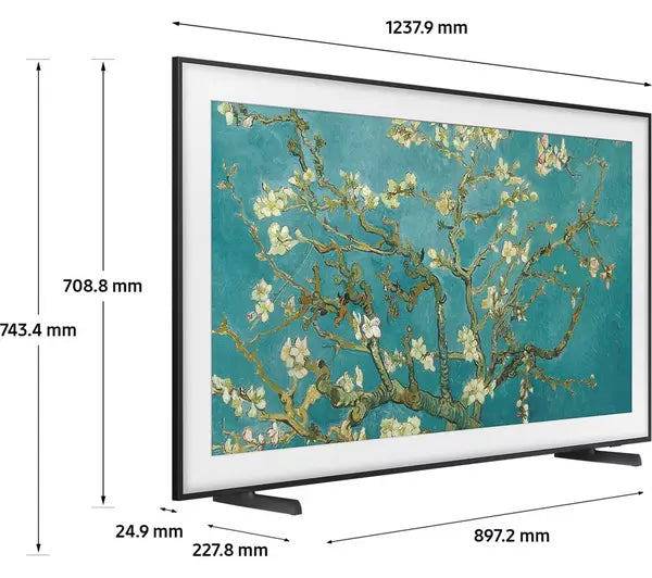 Samsung 55" Frame 4K HDR QLED Smart TV - Black | QE55LS03BGUXXU