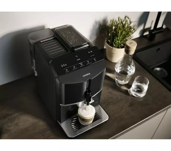 Siemens Fully Automatic Coffee Machine EQ300 Piano Black | TF301G19