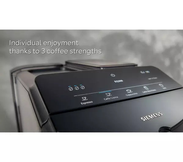 Siemens Fully Automatic Coffee Machine EQ300 Piano Black | TF301G19