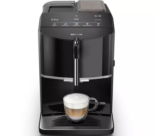 Siemens Fully Automatic Coffee Machine EQ300 Piano Black | TF301G19