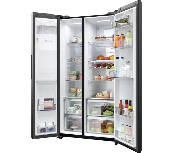 Haier American Fridge Freezers Black | HSW59F18EIPT