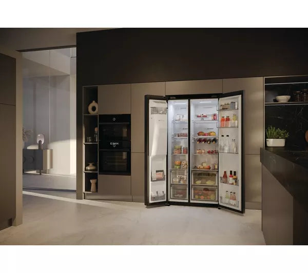 Haier American Fridge Freezers Black | HSW59F18EIPT