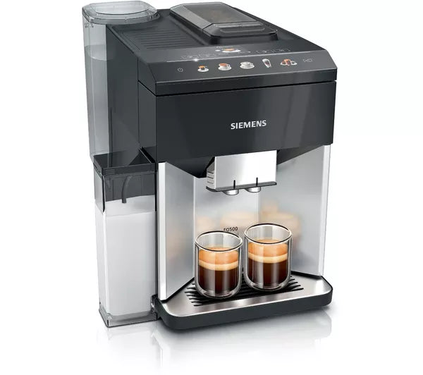 Siemens EQ500 Bean to Cup Coffee Machine Black & Silver | TQ513GB1