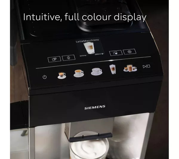 Siemens EQ500 Bean to Cup Coffee Machine Black & Silver | TQ513GB1