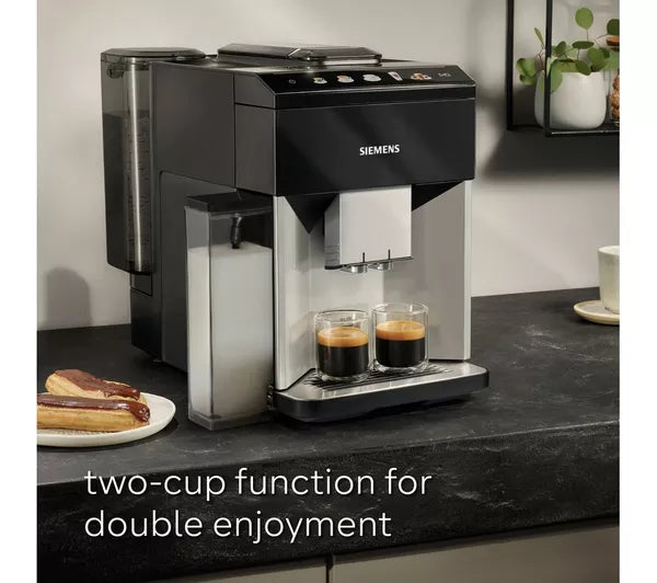 Siemens EQ500 Bean to Cup Coffee Machine Black & Silver | TQ513GB1