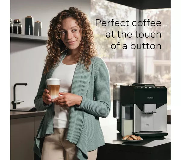 Siemens EQ500 Bean to Cup Coffee Machine Black & Silver | TQ513GB1