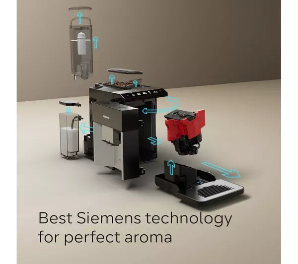Siemens EQ500 Bean to Cup Coffee Machine Black & Silver | TQ513GB1