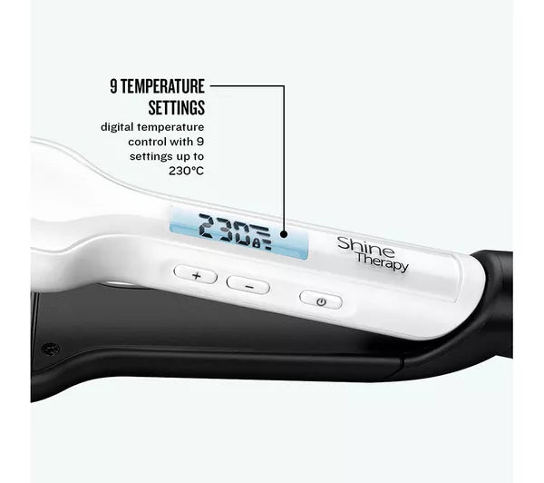 Remington Shine Therapy Wide Plate Straightener | S8550