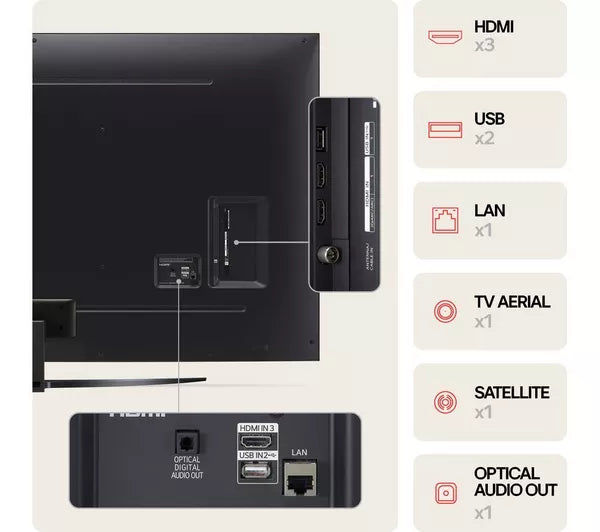 LG 75" UT81 UHD 4K Smart TV | 75UT81006LA.AEK