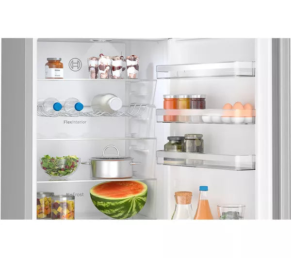Bosch Series 4 Freestanding Fridge Freezer Stainless Steel | KGN392LBFG