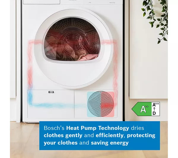 Bosch Series 4 8 kg Heat Pump Tumble Dryer White | WTH85225GB