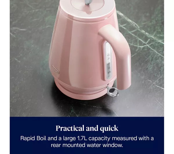 DeLonghi Eclettica Kettle Pink | KBY3001.PK