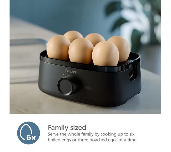 PHILIPS 3000 Series Egg Cooker Black | HD9137/91