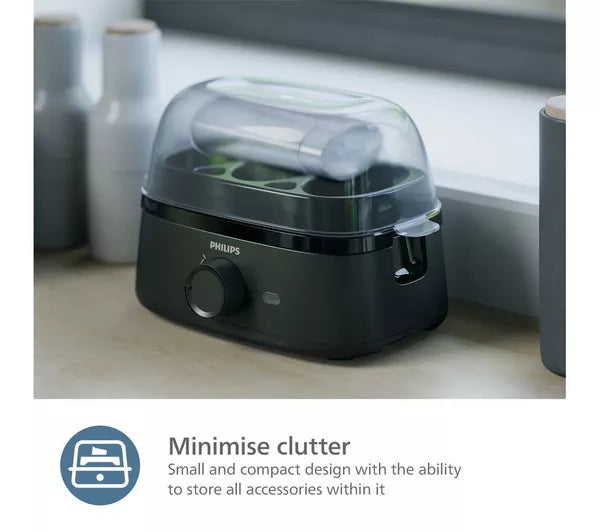 PHILIPS 3000 Series Egg Cooker Black | HD9137/91