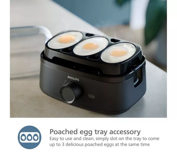 PHILIPS 3000 Series Egg Cooker Black | HD9137/91