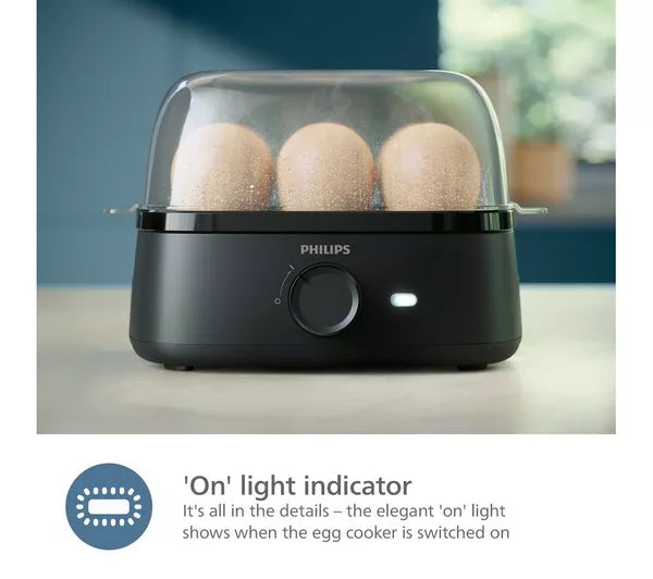 PHILIPS 3000 Series Egg Cooker Black | HD9137/91