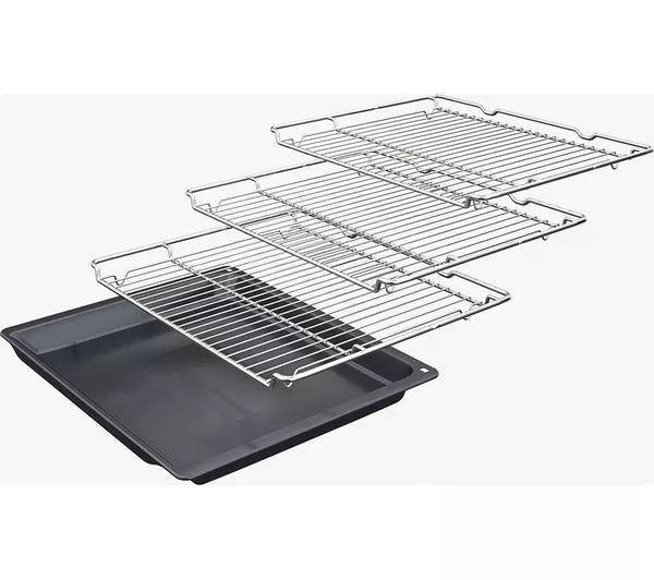 Bosch Series 6 Electric Double Pyrolytic Smart Oven Stainless Steel | MBA578BS7B